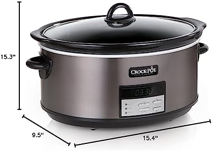 8 Quart Programmable Slow Cooker with Auto Warm - Curated Catalog X1
