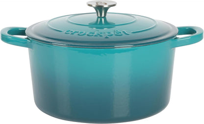 3 Quart Enameled Cast Iron Dutch Oven – Aqua - Curated Catalog S0