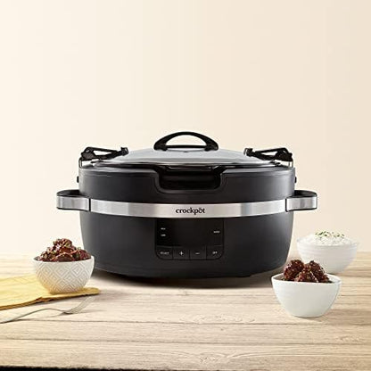 Thermoshield 6 Quart Slow Cooker with Carry Handles - Curated Catalog Q9