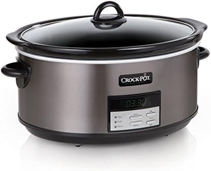 8 Quart Programmable Slow Cooker with Auto Warm - Curated Catalog X1