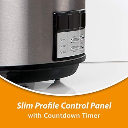 8 Quart Programmable Slow Cooker with Auto Warm - Curated Catalog X1
