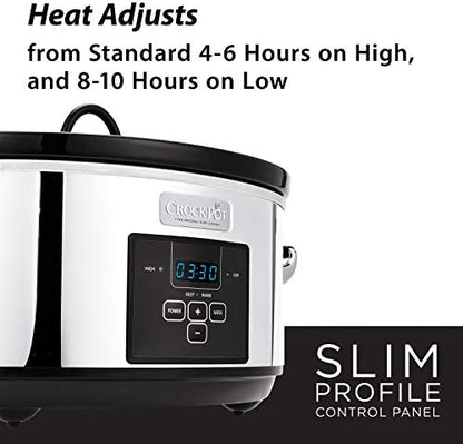 7 Quart Programmable Slow Cooker – Polished Platinum - Curated Catalog G5