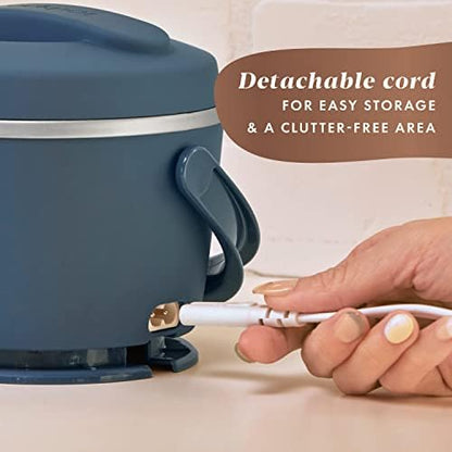 Electric Lunch Box Food Warmer 20oz – Faded Blue - Curated Catalog L5