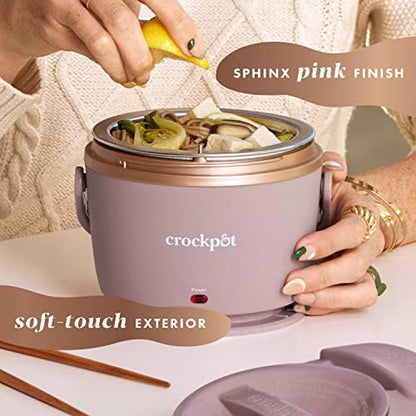 Electric Lunch Box Food Warmer 20oz – Blush Pink - Curated Catalog N3