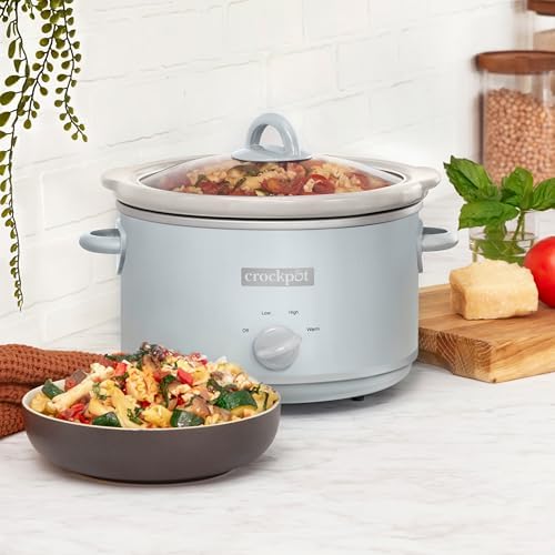 4.5 Quart Manual Slow Cooker – Macaroon Blue - Curated Catalog G6