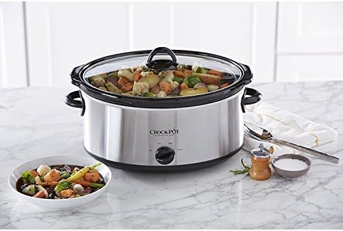 7 Quart Oval Manual Slow Cooker – Stainless Steel - Curated Catalog Q4