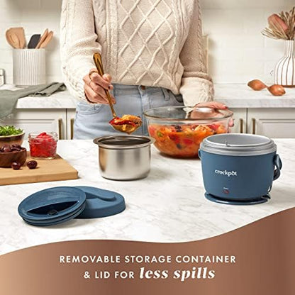 Electric Lunch Box Food Warmer 20oz – Faded Blue - Curated Catalog L5