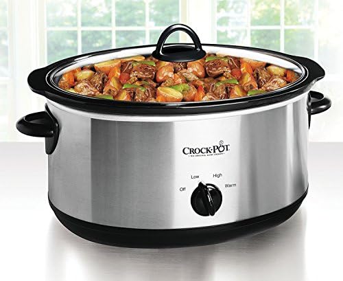 7 Quart Oval Manual Slow Cooker – Stainless Steel - Curated Catalog Q4