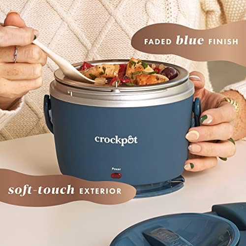 Electric Lunch Box Food Warmer 20oz – Faded Blue - Curated Catalog L5