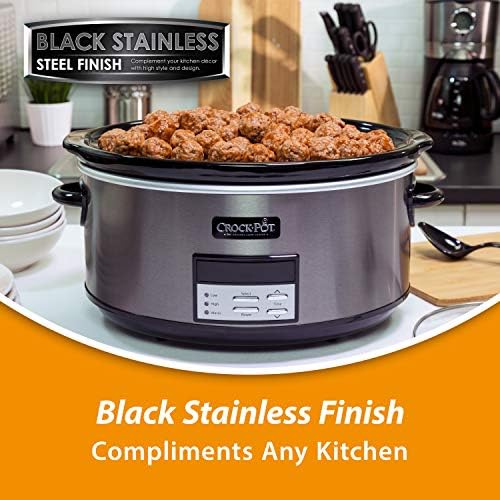 8 Quart Programmable Slow Cooker with Auto Warm - Curated Catalog X1