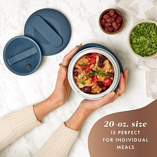 Electric Lunch Box Food Warmer 20oz – Faded Blue - Curated Catalog L5