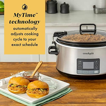 7 Quart Portable Programmable Slow Cooker with Timer - Curated Catalog X6