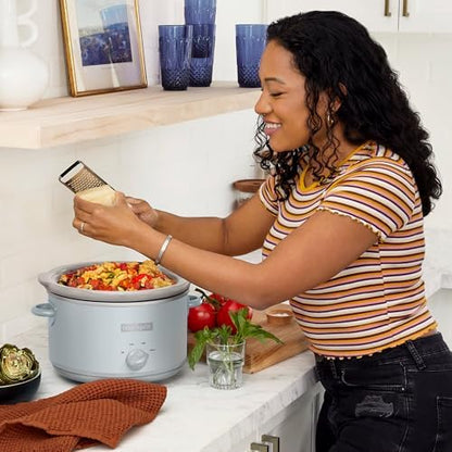 4.5 Quart Manual Slow Cooker – Macaroon Blue - Curated Catalog G6