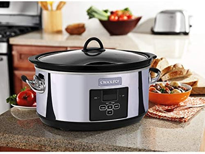 7 Quart Programmable Slow Cooker – Polished Platinum - Curated Catalog G5