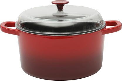 3 Quart Enameled Cast Iron Dutch Oven – Aqua - Curated Catalog S0