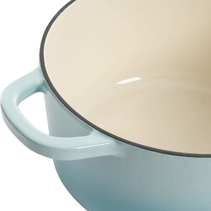 3 Quart Enameled Cast Iron Dutch Oven – Aqua - Curated Catalog S0