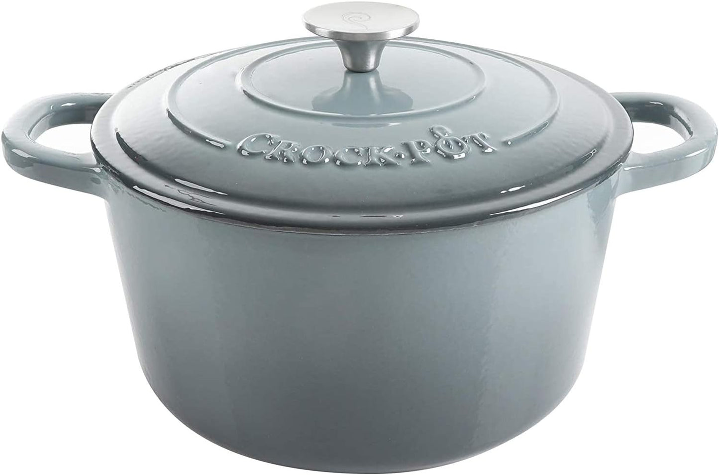 3 Quart Enameled Cast Iron Dutch Oven – Aqua - Curated Catalog S0