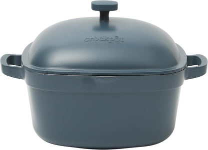 3 Quart Enameled Cast Iron Dutch Oven – Aqua - Curated Catalog I0